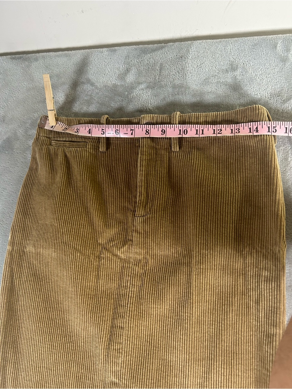 Ralph Lauren Corduroy Pencil Skirt in Camel Brown - Picture 8 of 10